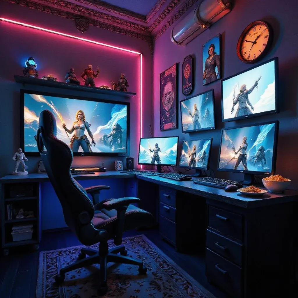 Neon Gamer Sanctum